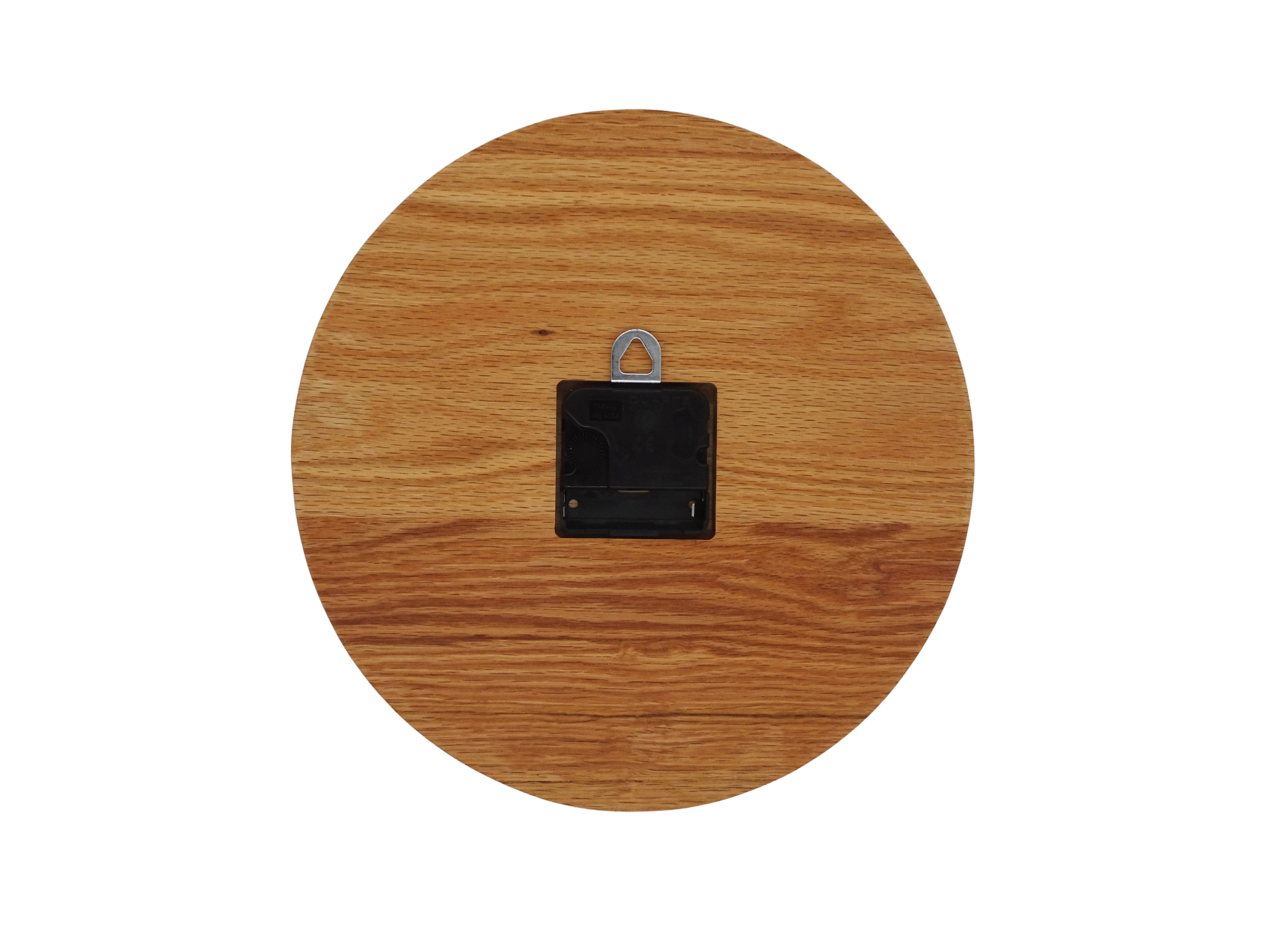 wood clock with rectangle markers