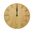 wood clock with oval markers